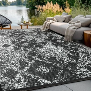 Waterproof Outdoor Rug 5x8 ft, Reversible Plastic Straw Rug, Easy to Clean Pa... - Picture 1 of 8