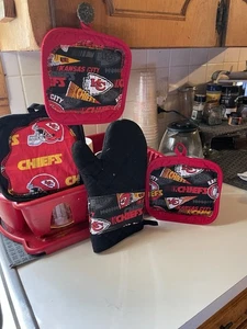 Kansas City Chiefs Topflappen (3) & Ofenhandschuh (1) - Bild 1 von 4