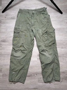 Vintage Men’s Class 1 Vietnam Era Ripstop Poplin OG-107 Tropical Combat Trousers - Picture 1 of 11