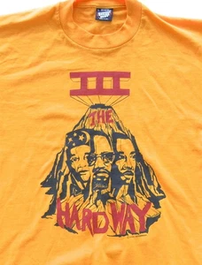 Vintage MLK—Malcolm X—Elijah Muhammad 3 The HARD WAY Single Stitch T-SHIRT Large - Picture 1 of 10
