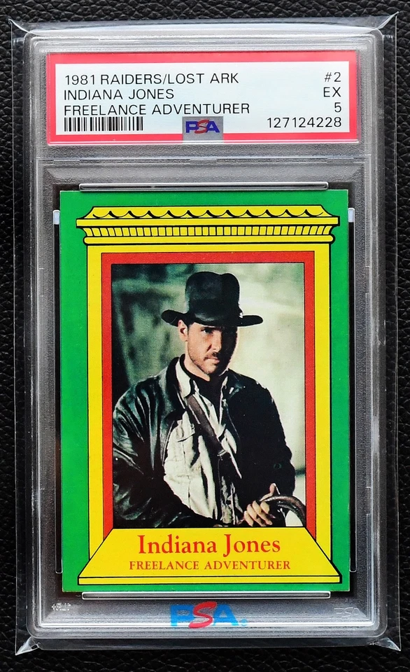 1981 Topps Indiana Jones (RC) Freelance Adventurer - Raiders Lost Ark #2 - PSA 5 - Image 1 of 1
