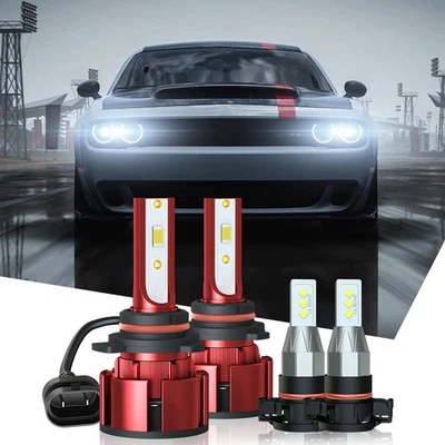 Kit de conversión de faros antiniebla LED para Dodge Challenger 2015-2023 Foto 1 de 4