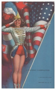 XX1703/ PIN UP Tarjeta Mutoscopio Erótico Bandera de Estados Unidos 1948 - Imagen 1 de 2