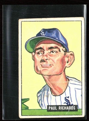 Paul Richards 1951 Bowman #195 Chicago White Sox - Image 1 of 2