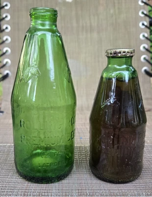 Cerveza ROLLING ROCK VACÍA en relieve 12 oz. Botella + 7 oz. Botella con Crown Latrobe PA Foto 1 de 4