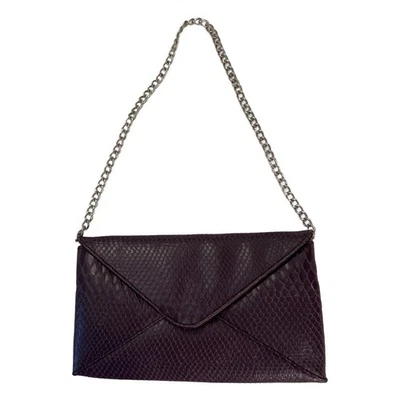  Cartera sin asas Jessica McClintock sobre púrpura formal cadena informal vintage Foto 1 de 4