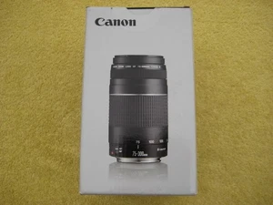 BOX ONLY NO LENS Canon EF 75-300mm f/4-5.6 III Telephoto Zoom Lens - Picture 1 of 4