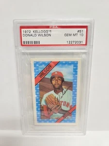 1972 Kellogg's Donald Wilson PSA 10 Gem Mint #51 - Bild 1 von 2