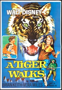 A Tiger Walks ORIGINAL UK Double Crown Filmplakat Brian Keith Disney 1964 - Bild 1 von 5