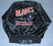 Rare Kansas City Blades 1992 Turner Cup IHL Champions Jacket Size XL