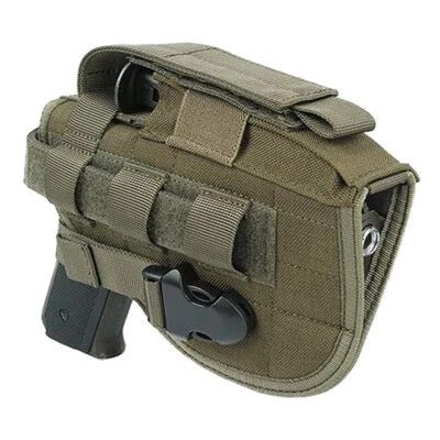Tactical Molle Pistol Holster Military Adjustable Right Hand Gun Pouch Holster - Image 1 of 4