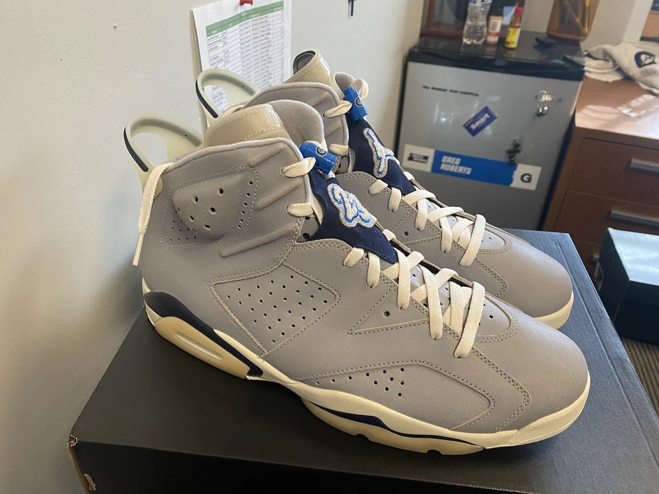 Size 14 - Air Jordan 6 Retro PE Georgetown - Image 1 of 4