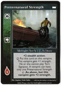 Preternatural Strength Lords of the Night V:TES VTES Vampire CCG - Imagen 1 de 1