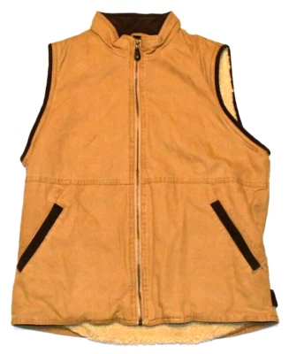 NUEVO SIN ETIQUETAS Chaleco de Colección Wrangler Hero Sherpa Caqui Pana Cremallera Completa Para Hombre Pequeño  Foto 1 de 4