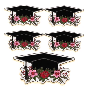 5pcs Graduation Cap Brooch Pin Metal Lapel Pins for Graduation Party Decoration - Bild 1 von 11