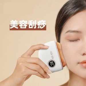 Electric Red Bian Stone Gua Sha Facial Tool Body Scraping Electric Face Massage - Picture 1 of 12