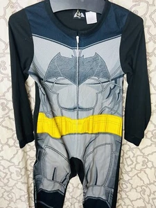 Batman Pajama Sleepwear boys one piece size 10/12 DC comics superhero - Picture 1 of 4
