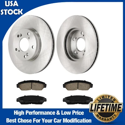 Front Brake Rotors Brake Pads for Honda Civic 2006-2010 Honda Accord 2003-2007 - Image 1 of 4