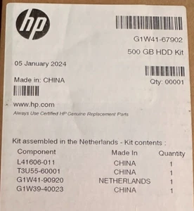 HP pn G1W41-67902 320GB hard disk drive NUOVO ORIGINALE SIGILLATO - Foto 1 di 2