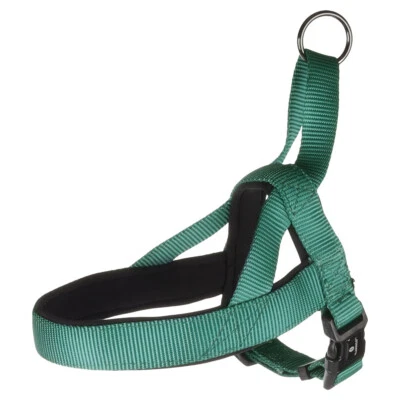 Flamingo Norweger-Geschirr Abbi dunkelgrün verstellbar für Hunde mit Griff - Bild 1 von 4