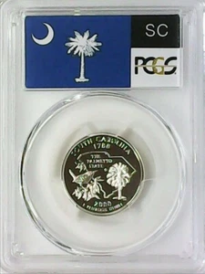 2000-S 25C State Quarter South Carolina PCGS PR69 DCAM 90% Silver 22loor0507 - Picture 1 of 4