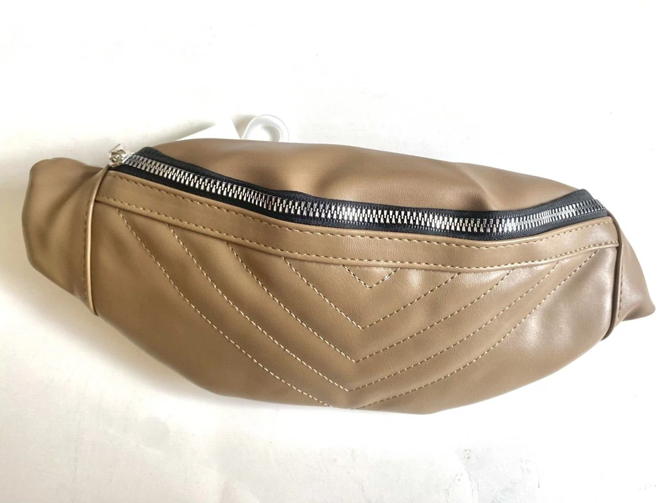 Ale-Hop bum bag/fanny pack faux leather exclusive limited edition brown RRP £40 - Image 1 of 4