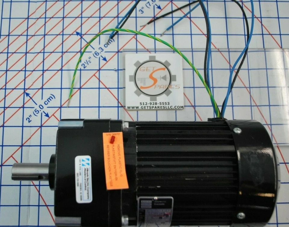 42R5BFCI-E1 / MOTOR, 115VAC, BODINE 679KC3005 115V 1PH 1.9A 60HZ 1/6HP / BODINE - Image 1 of 4