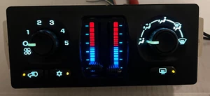 *REBUILT* WHITE LED HEAT AC CTRL 03-06 SILVERADO SIERRA YUKON TAHOE W/ RR DEFRST - Picture 1 of 8