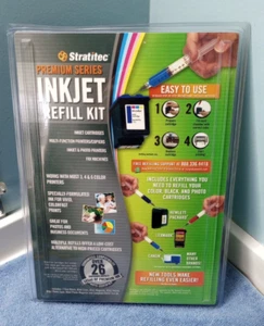 NOS Sealed Stratitec Premium Series Inkjet Refill Kit EIR595 EASY to Use - Picture 1 of 3