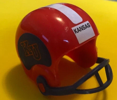 1990 Kansas Jayhawks mini NCAA Vintage gumball college football helmet decal old Cover