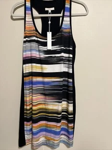 Trina Turk Large Tank Dress Stripped SLIM FIT!! L 34”, Chest 36” New With Tag - Picture 1 of 15