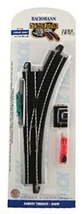 HO E/Z Track R/H Remote Switch Steel Bachmann New in Sealed Package 44462 - Picture 1 of 1