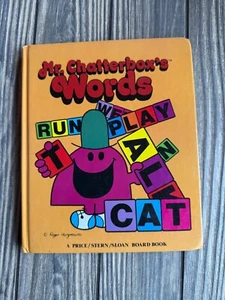 Mr. Chatterboxs Words Board Book 1981 Price/Stern/Sloan Roger Hargreaves - Bild 1 von 7
