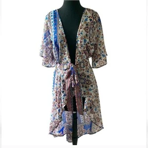 Live 4 Truth geblümter Damen lässiger trendiger Kimono Sommer Cardigan Oberteil Größe 2X. - Bild 1 von 5