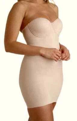 MIRACLESUIT реальный гладкий без бретелек управления полный скольжения платье Sz 38C без ремня 2752 - Изображение 1 из 4