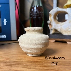 C01 Antike unglasierte Flasche der Liao Dynastie 辽金无釉小水盂 44mm - Bild 1 von 5