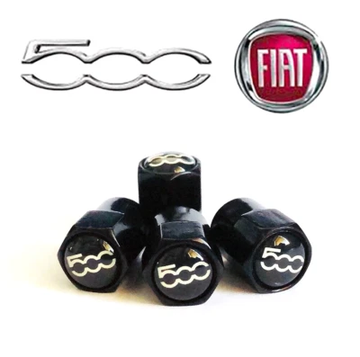 FIAT500 Wheel Tyre Valve Caps x 4. 500 500C 500X 500e ABARTH - Изображение 1 из 4