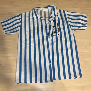 Camisa de surf vintage a rayas para niños línea sorprendente talla 12-14 hecha en EE. UU. - Imagen 1 de 9