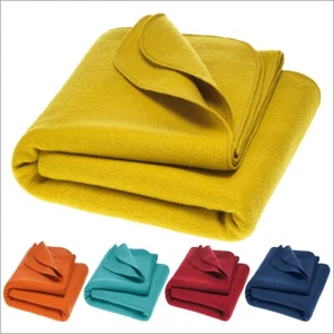 DISANA Warm Large Thermal Blanket Throw, 100% Boiled Organic Merino Wool - Picture 1 of 16