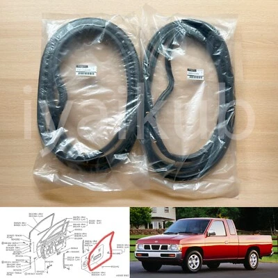 Genuine for Nissan Hardbody D21 Navara pickup door weatherstrip rubber seal - Image 1 of 4