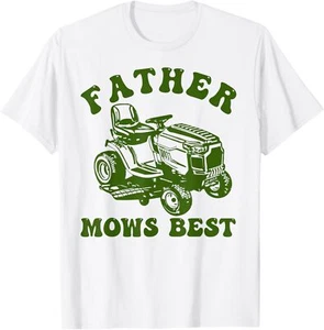 Vater mäht beste Rasenpflege Papa mäht Gärtner Vatertag T-Shirt - Bild 1 von 8