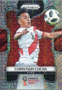 Prizm World Cup 2018 Mojo Parallel Base Card #295 Christian Cueva - Peru