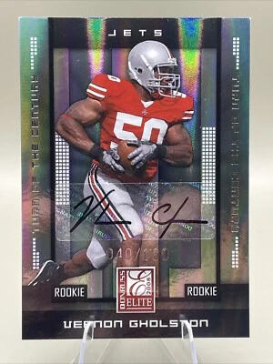 2008 Donruss Elite Turn of the Century Autographs #181 Vernon Gholston 040/100 - Image 1 of 3