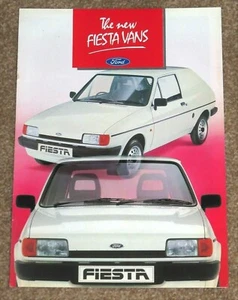 1986 FORD FIESTA VANS Sales Brochure - New Model Fiesta Popular & L - Picture 1 of 5