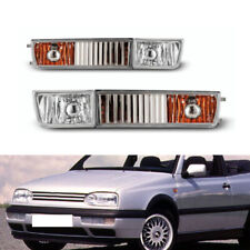 Pair Bumper Lamps Cabrio Driving Fog Lights For Volkswagen Golf Jetta 1993-1998