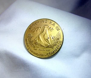 1975 Hawaiian Maui Chamber Of Commerce Maui Dollar Münze! - KEINE RESERVIERUNG! - Bild 1 von 2