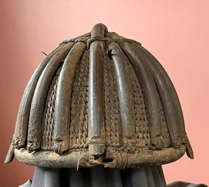 Naga Helmet Hat India Burma tulwar sword Nagaland - Picture 1 of 10