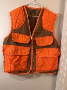 SafTbak Hunting Vest Blaze Orange Shooting Shell Holder Mens L/XL Padded Pouch - Picture 1 of 7