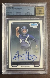 2012 Bowman Chrome Prospect Autos #BCP89 Austin Hedges (BGS9BAS10) Padres - Picture 1 of 2