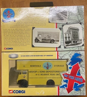Corgi CC13303 Morris Luton Van Bishops Move 150th Anniv 1:50 - Image 1 of 4